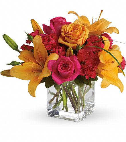 Sophisticated Rose & Stargazer Bouquet Flower Delivery